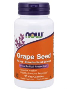 NOW FOODS GRAPE SEED - ЕКСТРАКТ ОТ ГРОЗДОВО СЕМЕ