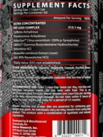 Lipo 6 Black Ultra Concentrate facts