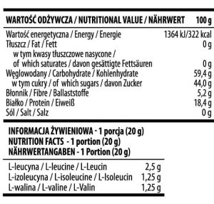 De Luxe BCAA Smoothie facts