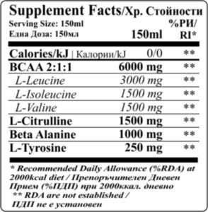 Fit&Shape Hydro bcaa 6000 facts