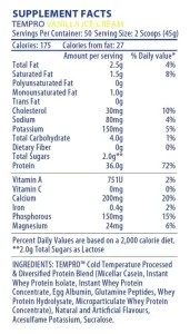 DY Whey Complex Tempro facts